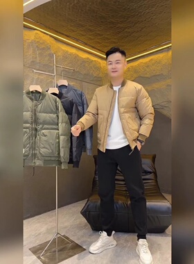 9806冬季新款男士羽绒短款立领轻薄修身保暖上衣男装羽绒外套男潮