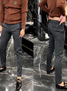 15019春季新款男士商务休闲裤时尚潮流休闲九分男款西裤百搭男裤