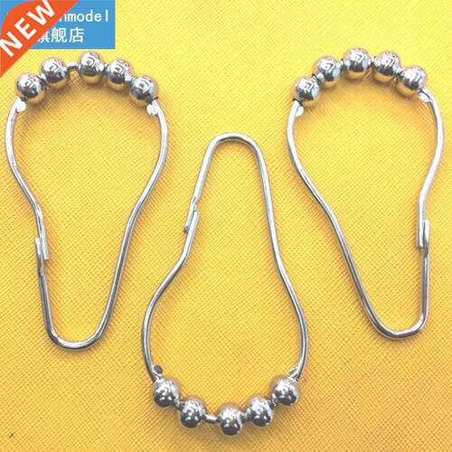 12pcs Shower Curtain Ring Hanging Clamp Ring Rustproof Showe