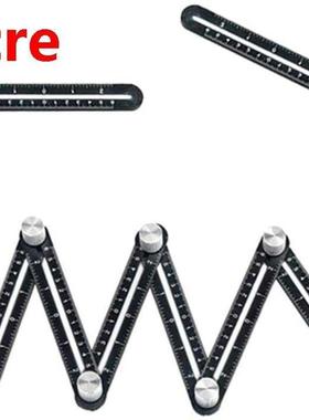 Multi Angle Measuring Ruler 12-sides Alloy Angle Finder Temp