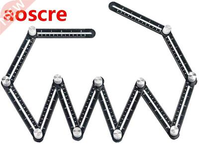 Multi Angle Measuring Ruler 12-sides Alloy Angle Finder Temp