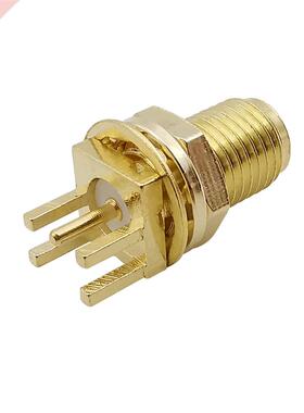 1.6mm SMA Female Jack Adapter 4 Pins Solder Nut Edge PCB Cli