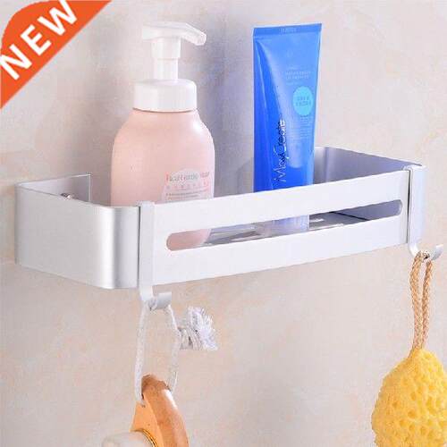 Bathroom Wall mounted Storage rack Metal Shelf punch-free
