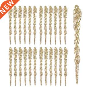 Icicle Ornaments, 25Pcs 5.12 Inch Christmas Tree Decorations