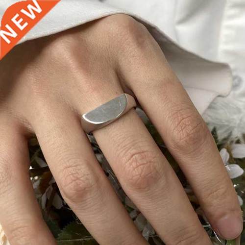 Half Round Cool Pair Finger Rings For Women Elegant Simple