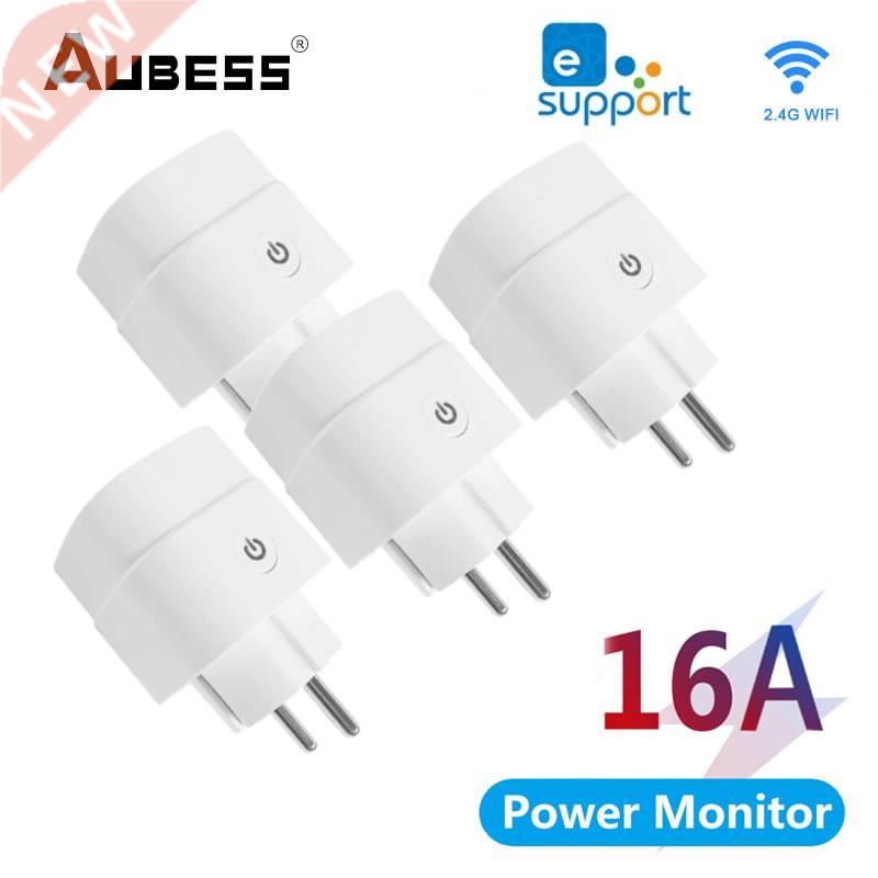 AUBESS EWelink WiFi Smart Socket 16A EU Plug APP Remote Work图片