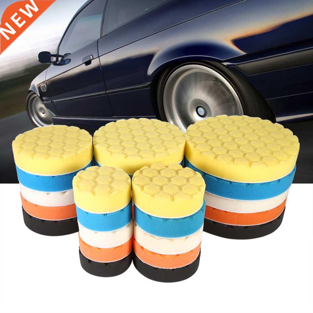 5Pcs Set Car Waxing Buffing Sponge Pad 3/4/5/ Inch Auto Care