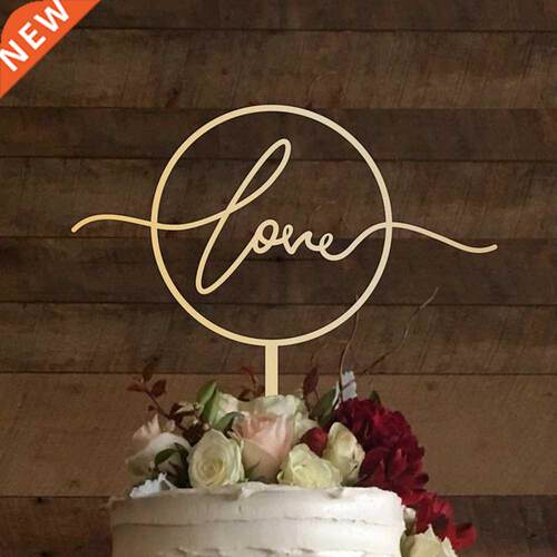 Wooden Love wedding cake per, Wedding Circle, Party deco