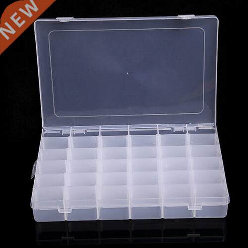 36 Slots Plastic Jewelry Storage Box Compartment Adjustable