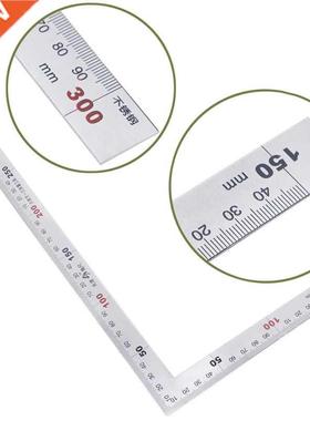 Stainless Steel 15x30cm 90 Degree Angle Metric Try Mitre Squ
