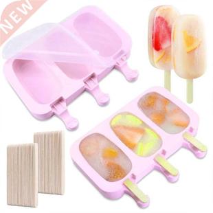 2 PCS Ice Silicone Moulds with Lid Cream Dessert Moulds
