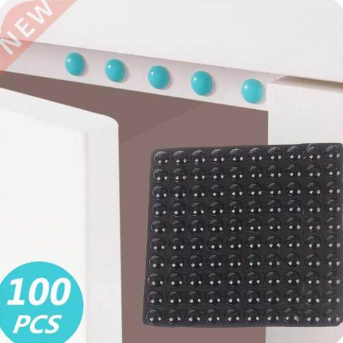 100pcs Universal Soft Silicone Wall Protector Door Handle Bu