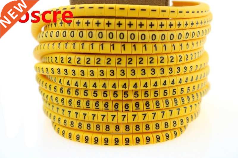 EC-3 Soft PVC Power Wire Number Marker Set No. 0 ~ 9 + - Cab