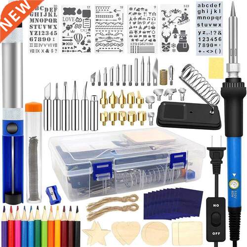 DIY wood burning kit 95 pcs welding heat transfer pen with