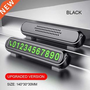 Styling Parking Card Number Phone Car Luminous Temporary