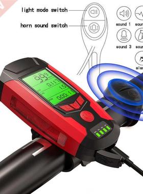 in 1 USB Bicycle Flashlight 5 LED Bicycle Computer/Horn Bi