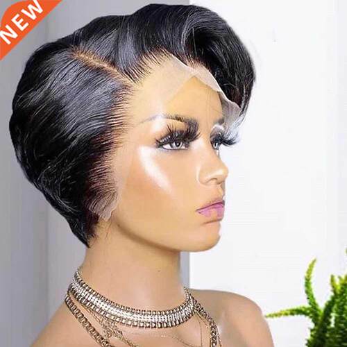 Short Bob Wig Pixie Cut Wig Stright Humn Hir Wigs Chep H