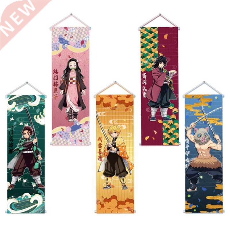 Fashion Prints Scroll Anime Demon Slayer Kimetsu Poster Hipp