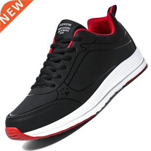 Men Women Leather Walking Jogging Sneakers Running Sport Sho