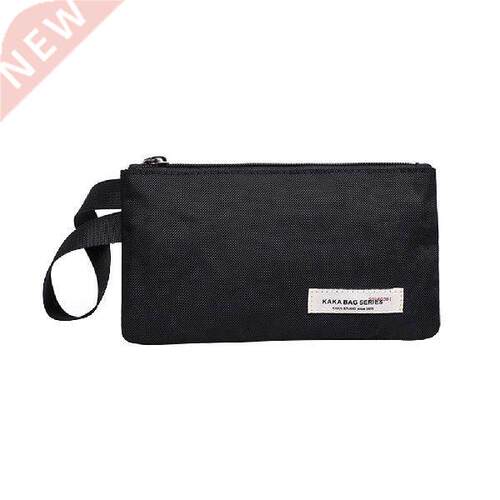 Man Envelope Bag Phone Holder Canvas Casual Zipper Pouch