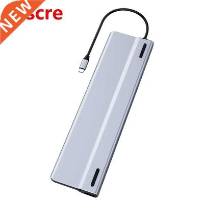 14-In-1 USB C HUB USB3.0 Docking Station RJ45+HDMI-Compatibl
