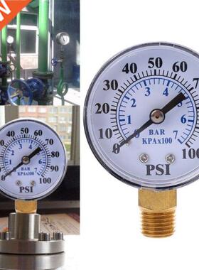Well Pump Pressure Gauge 1/4'' NPT Thread 0-100 PSI 0-7 Bar