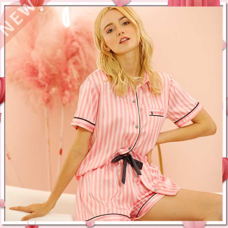 Spring And Summer Women's Pajamas Suit Short-Sleeved Women'