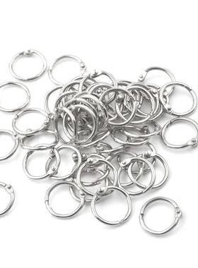 50Pcs Metal Staple Loose Leaf Circlip Ring Outer Diameter 20