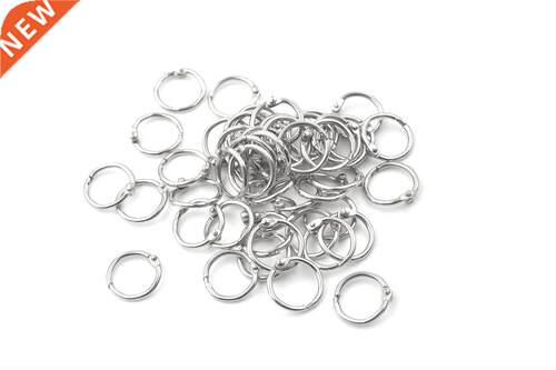 50Pcs Metal Staple Loose Leaf Circlip Ring Outer Diameter 20