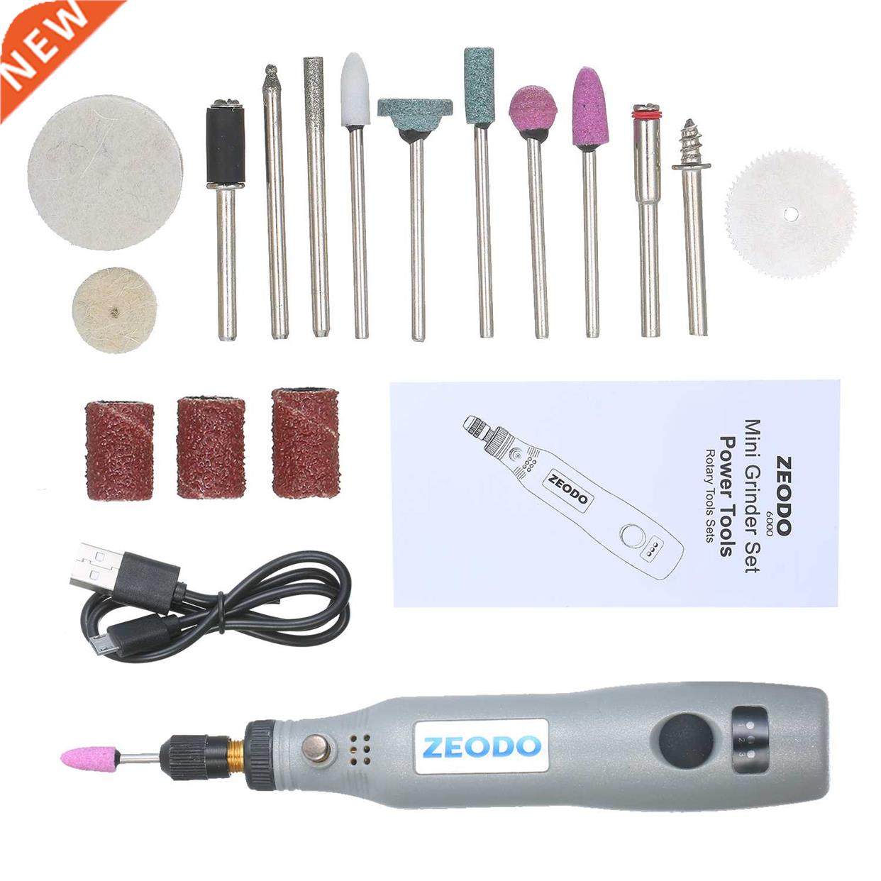 21Pcs Mini Electric Grinder Set 6000-15000rpm Power Rotary