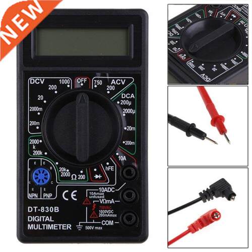 DT-830B Multimeter LCD Auto Range Digital Voltmeter Ohmmeter