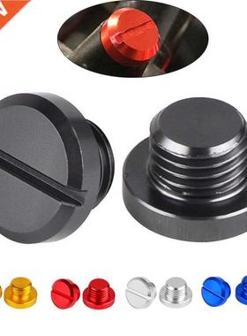 2Pcs Mototcycle Clockwise M10*1.25 Mirror Hole Plug Screw Fo