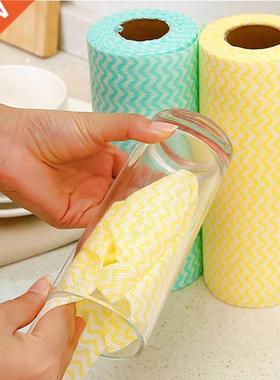 50 Pieces/rolls Kitchen Cleaning Dish Cloth Lazy Rag Scourin