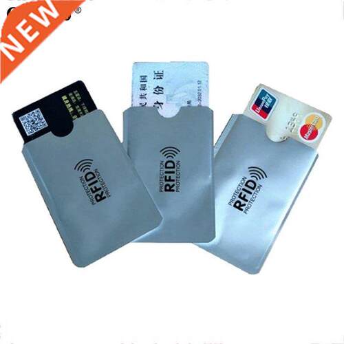 10pcs Aluminum Foil Anti-degaussing Card Cover RFID Shieldin