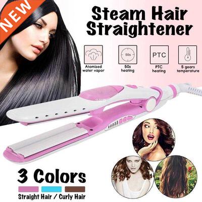 Professional Steam Hair straightener Ceramic Straightening I