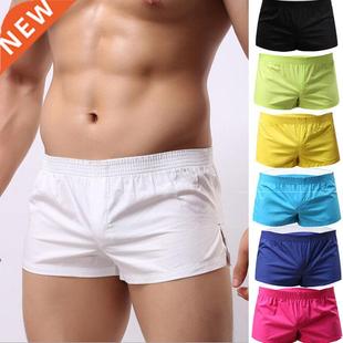 2022 Casual Men's Beach Shorts Men Summer Breathable Cotton