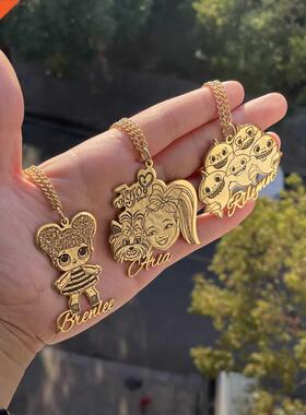 LW 2021 New m Cartoon Name Nelace Child Character Pho