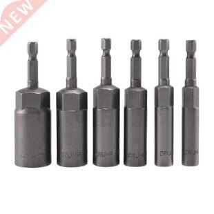 6Pcs 6mm-17mm 80mm Length Extra Deep Bolt Nut Bit Set Metric