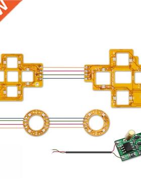 6-Color Luminated D-Pad Thumstick Face Button DTF LED Kit fo