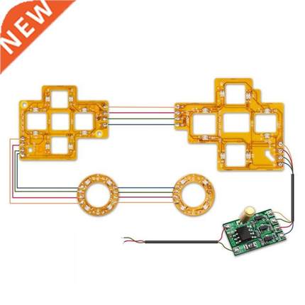 6-Color Luminated D-Pad Thumstick Face Button DTF LED Kit fo
