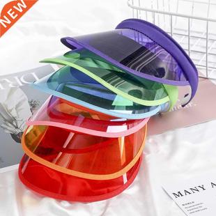 Summer Anti-UV Women Men aseall Hat Transparent Empty Top