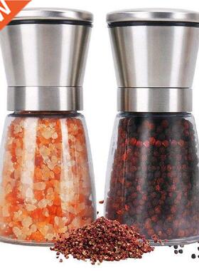 2 in 1 Stainless Steel Manual Salt and Pepper Mill Grinder