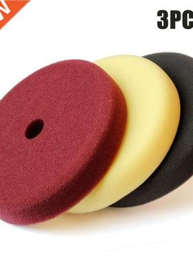 3Pieces 7 Inch Buffing Pad Set Wave Sponge Polishing Pad Kit