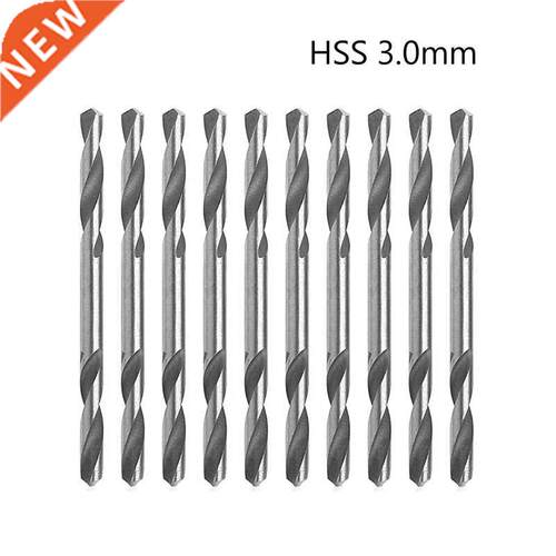 10Pcs/Set 3mm HSS Double Ended Spiral Torsion Drill Tools Dr