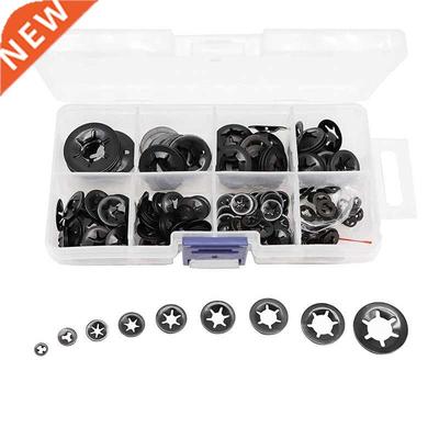 260Pcs M2-M12 Tooth Starlock Push on Locking Washers Speed C
