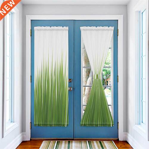 Green Grass Simple Modern Curtains for Living Room Luxury