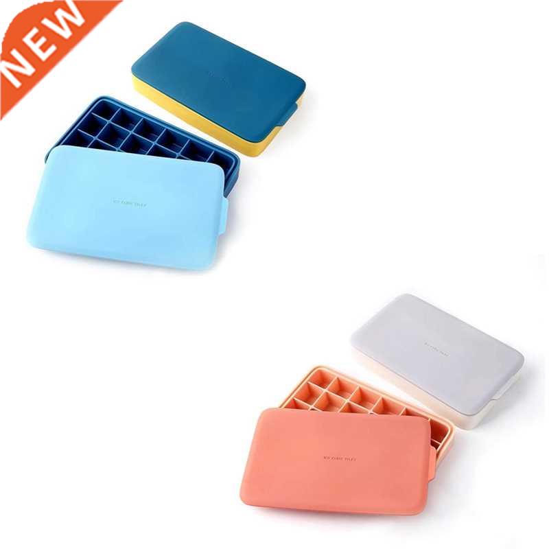 2 PACK Silicone Ice Square Tray,24 Ice Ice Maker Molds With