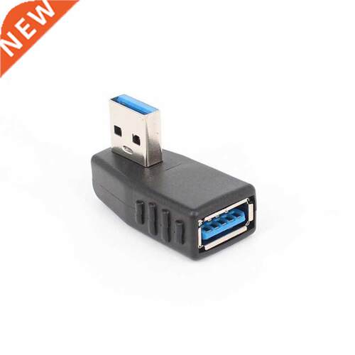 90 Degree Left Right Angled USB .0 A Male To Female Adapter