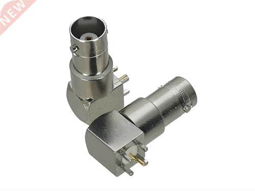 Connector BNC Female jack Right angle Solder PCB Mount RF Ad
