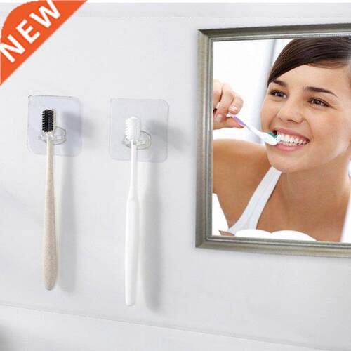 2/4pcs Toothbrush Holder Transparent Travel Stand Toilet Sha